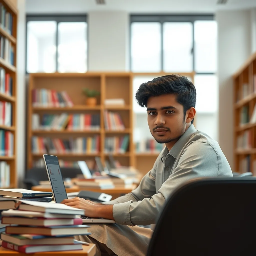Pakistani student researching international education and visa requirements