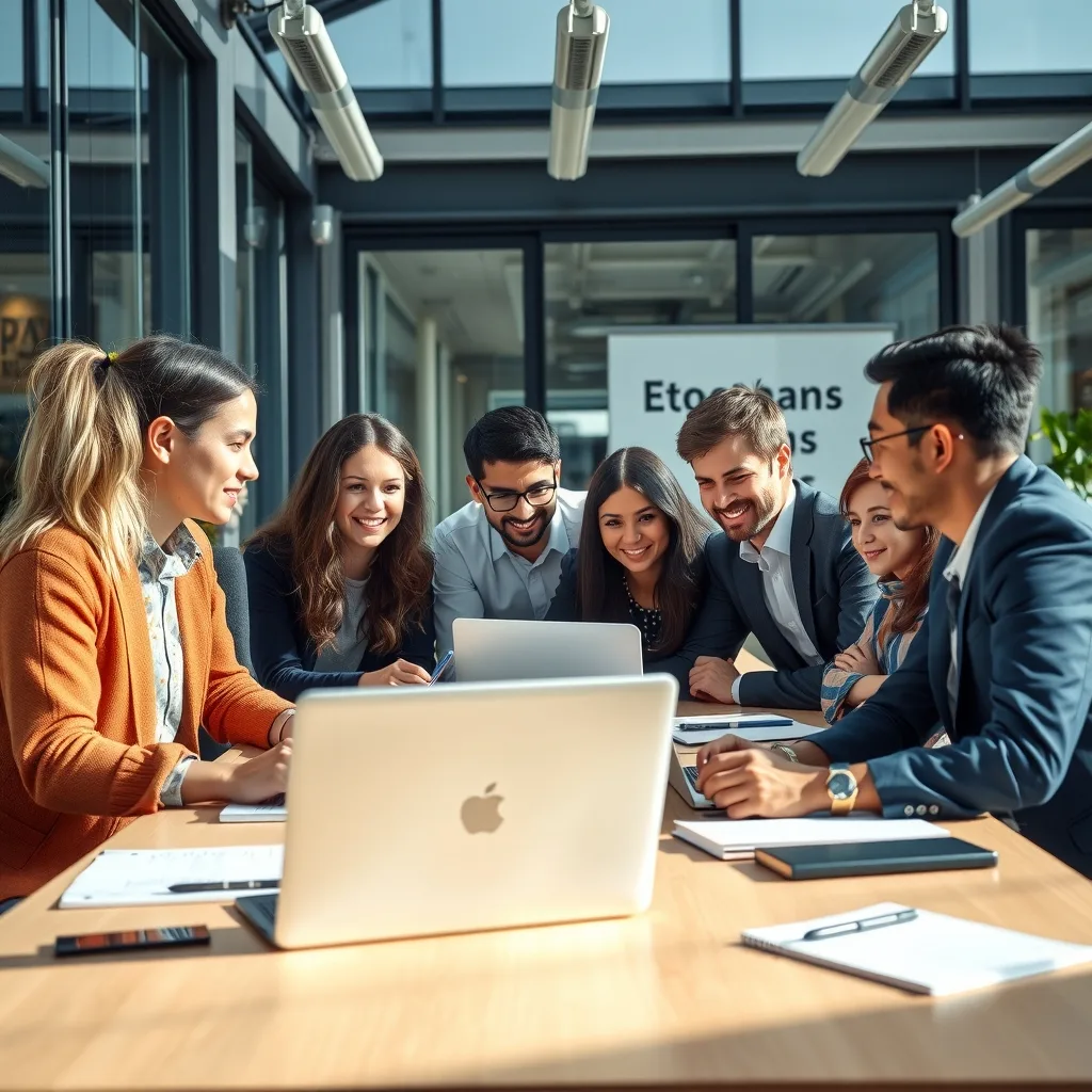 Pakistani professionals working in a modern office environment