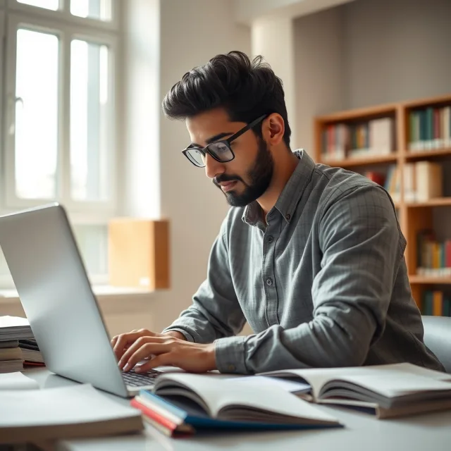Pakistani student applying for HBKU fully funded scholarships 2027 online