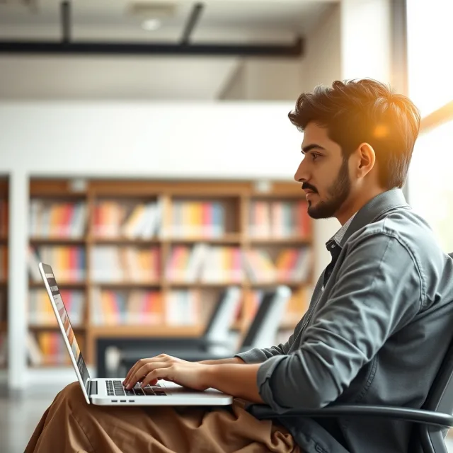 Pakistani student applying online for Commonwealth Scholarships 2027 via HEC portal