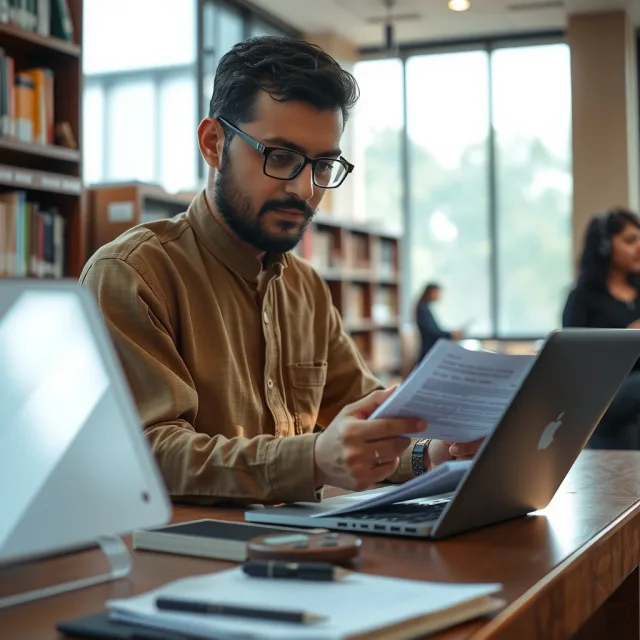 Pakistani researchers reviewing academic papers for HEC Research Awards