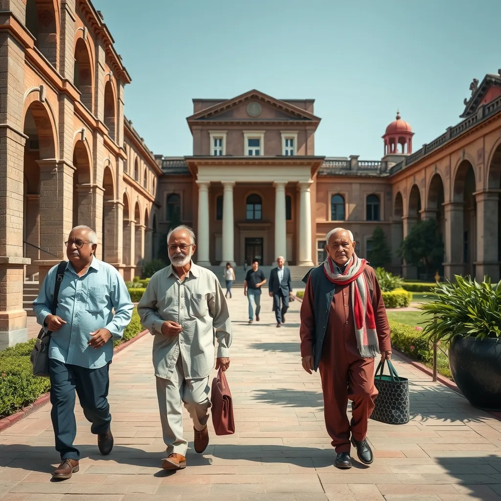 ICET PU alumni visiting Punjab University campus in Lahore