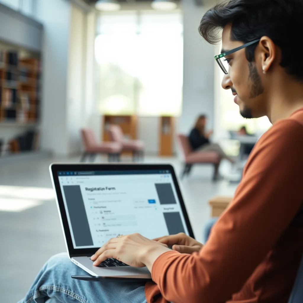 Pakistani students preparing for university entry tests on a laptop