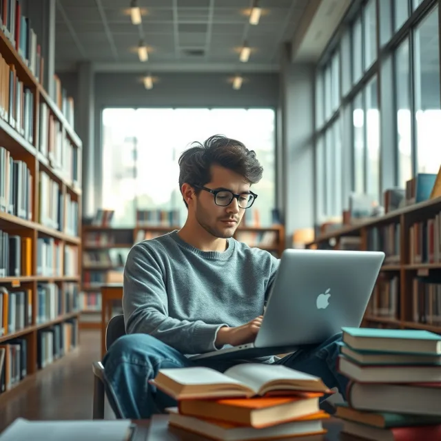 Pakistani student researching international scholarships on a laptop
