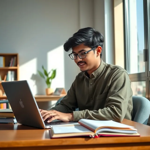 Pakistani students preparing for medical studies