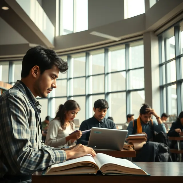 Students studying for medical college admissions in Pakistan