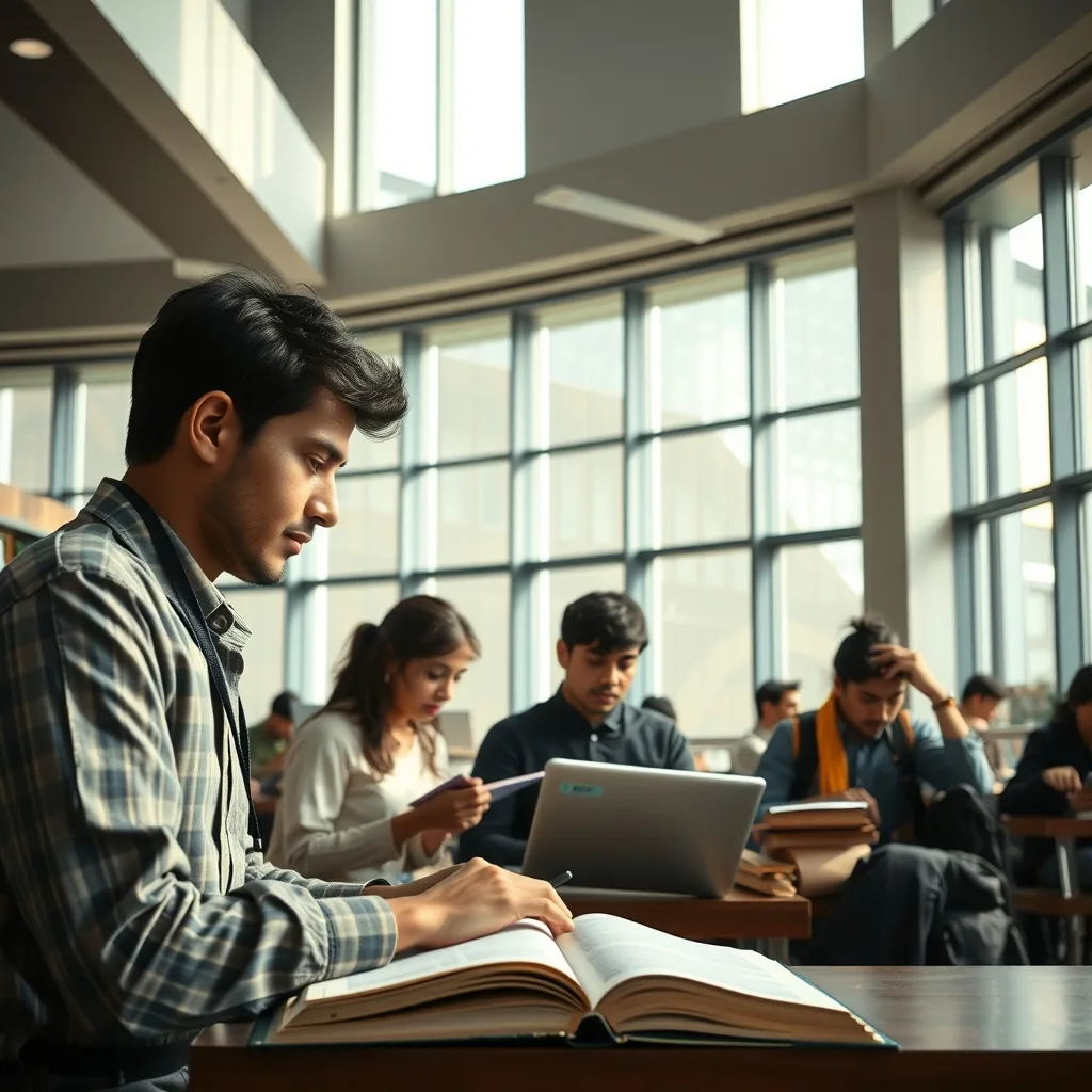 Students studying for medical college admissions in Pakistan