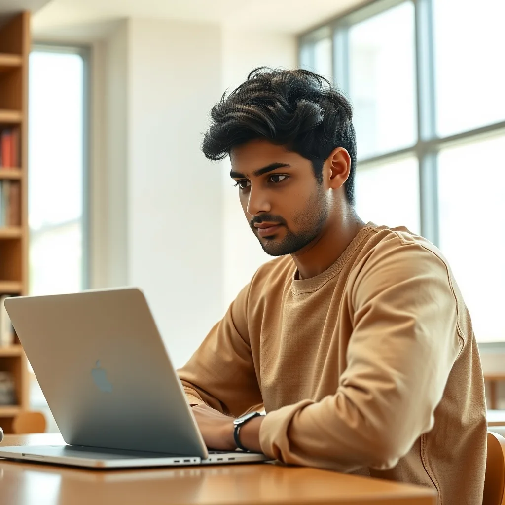 Pakistani students applying for medical college admission on a laptop