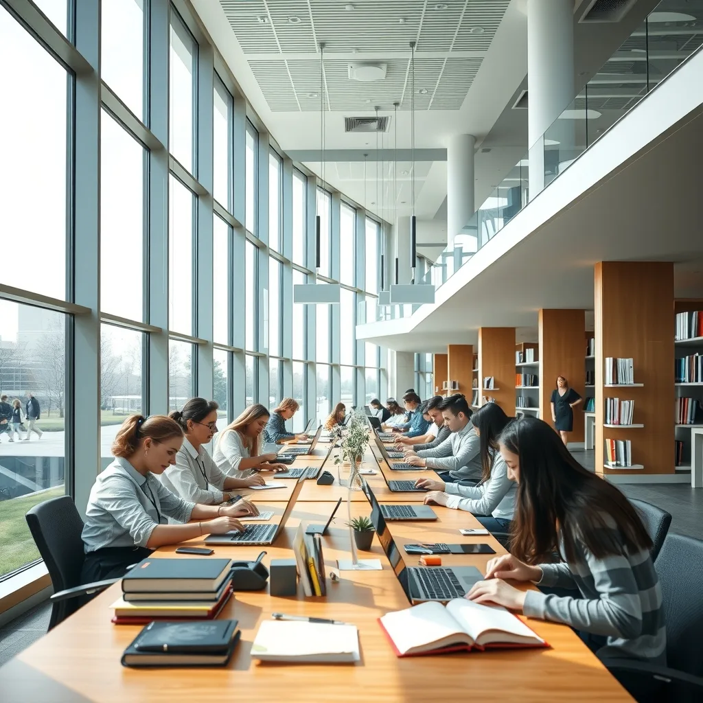 A modern university campus setting representing international master scholarship opportunities in Canada.