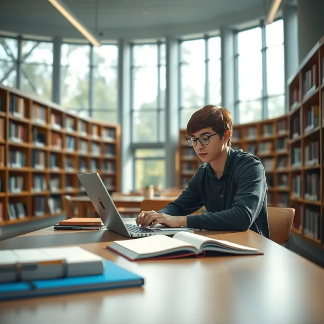 Pakistani student reviewing university admissions on a laptop for Canadian graduate programs