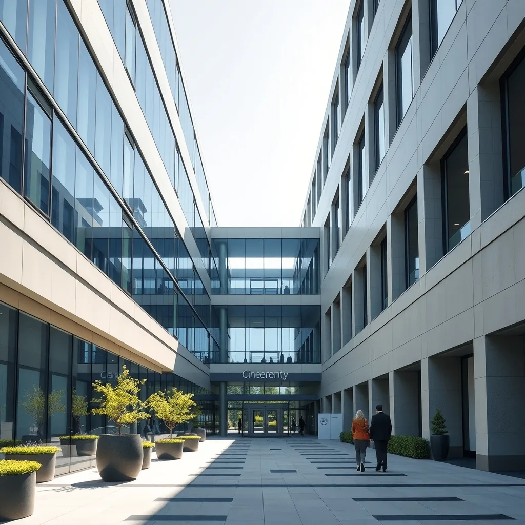 Modern architecture of a university building representing the UCL Global Business School for Health expansion.