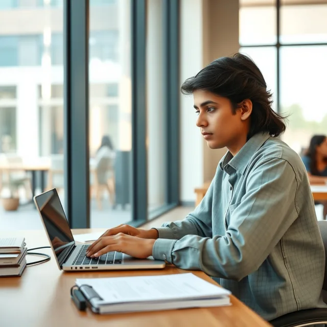 Students reviewing UK university admission and visa policy updates on a laptop