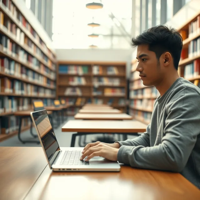 International student applying for UNSW Australia Scholarships 2027 on a laptop