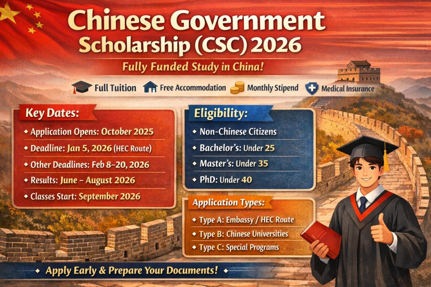 Chinese Government Scholarship CSC 2026