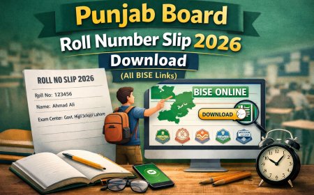 Punjab Board Roll Number Slip 2026 Download (All BISE Links)
