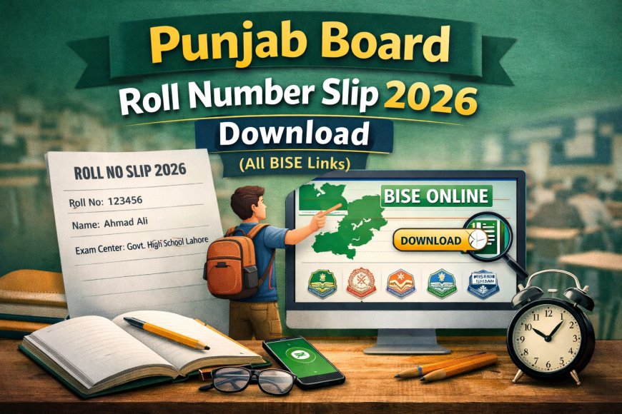 Punjab Board Roll Number Slip 2026 Download (All BISE Links)