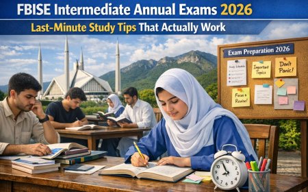 FBISE Intermediate Annual Exams 2026: Last-Minute Study Tips That Actually Work