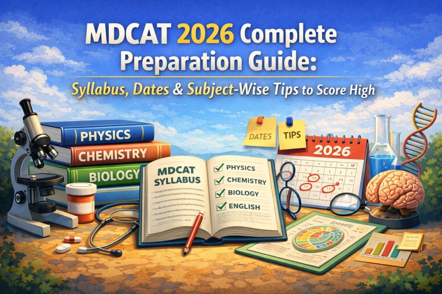 MDCAT 2026 Complete Preparation Guide: Syllabus, Dates & Subject-Wise Tips to Score High
