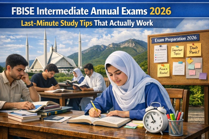 FBISE Intermediate Annual Exams 2026: Last-Minute Study Tips That Actually Work
