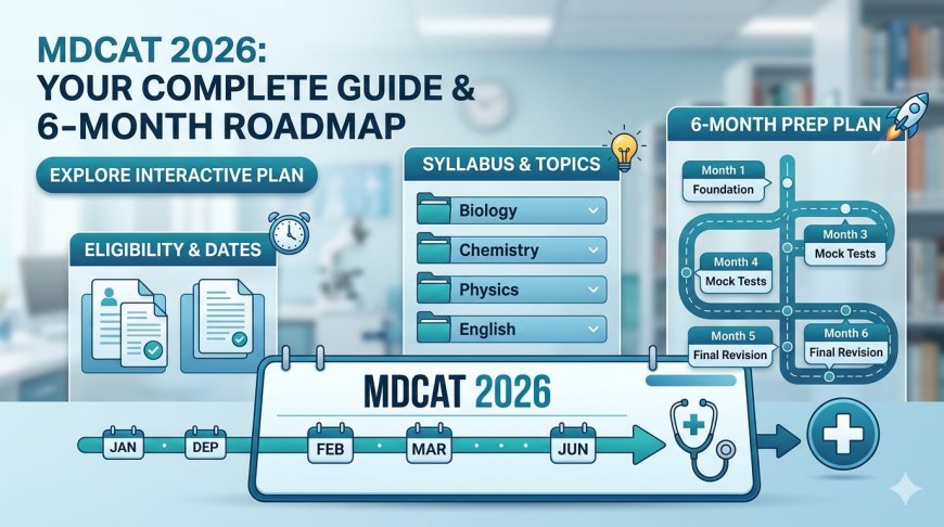 MDCAT 2026: Dates, Eligibility, Syllabus and How to Start Preparing Right Now