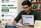 HEC IRSIP Scholarship 2026 Deadline Approaching