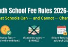 Sindh Private School Fee Rules 2026-27: What Schools Can and Cannot Charge