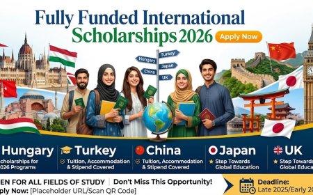Fully Funded International Scholarships 2026 for Pakistani Students | Apply Now for Hungary, Turkey, China, Japan & UK