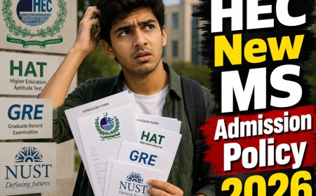 HEC MS/MPhil Admission Policy 2026 Explained — Is HAT or GRE Now Mandatory?