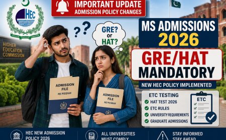 HEC Makes GRE/HAT Mandatory for MS, MPhil & PhD Admissions 2026 – Complete Guide for Pakistani Students
