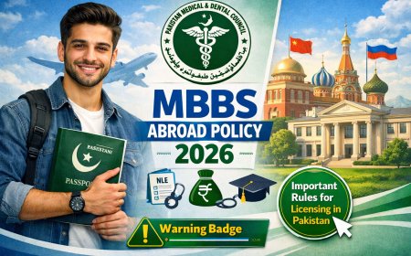 PMDC New Policy for Students Planning MBBS Abroad 2026 — Eligibility, Rules, Recognition & Latest Updates Explained
