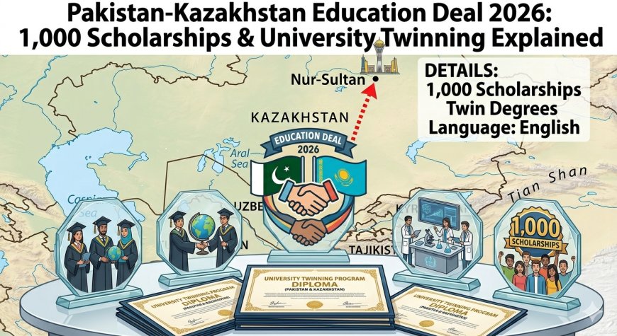 Pakistan-Kazakhstan Education Deal 2026: 1,000 Scholarships & University Twinning Explained