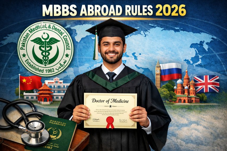 PMDC Foreign Medical Admission Rules 2026 for Overseas Pakistanis – MBBS Abroad Eligibility, MDCAT Requirement & Complete Guide