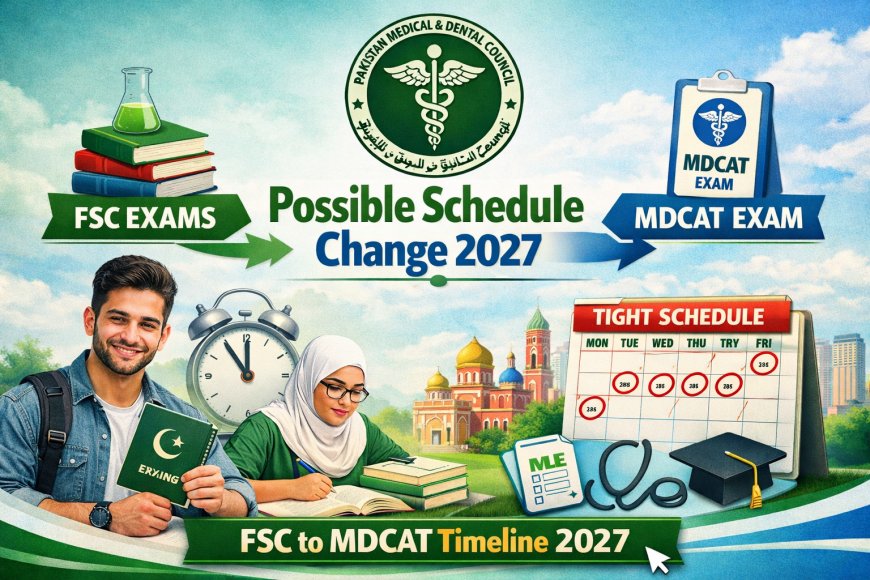 PMDC MDCAT 2027 Schedule Change Plan Explained — Expected Date, Policy Updates, Registration & Preparation Guide for Students