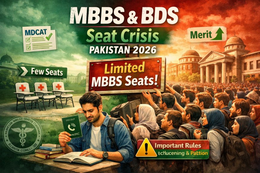 MBBS & BDS Seat Crisis in Pakistan 2026 — Why Medical College Seats Are Short, Merit Pressure & Admission Reality Explained