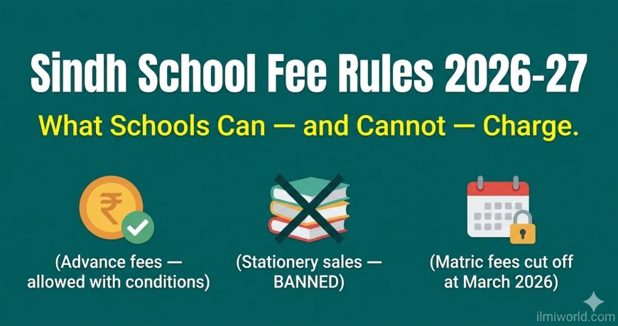 Sindh Private School Fee Rules 2026-27: What Schools Can and Cannot Charge