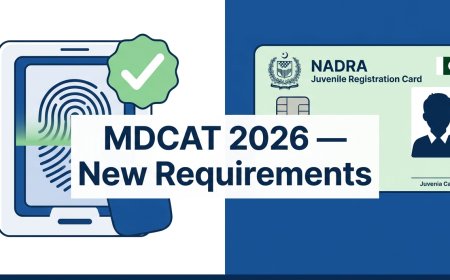MDCAT 2026 Has Two New Rules — Biometric Verification and JRC Card. Here's What Every Candidate Must Know Now