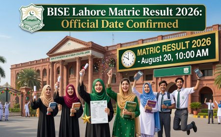 BISE Lahore Matric Result 2026 Date: August 20, 10 AM (Official Confirmed + How to Check Online)