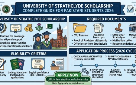 University of Strathclyde Scholarship 2026 for Pakistani Students: £6,000–£10,000 Fully Funded (Apply Before June 26)
