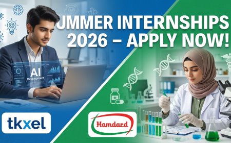 tkxel & Hamdard Summer Internship 2026 Open Now: 8–12 Weeks, Monthly Stipend, Final-Year Students Only – Enroll Today