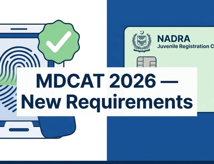 MDCAT 2026 Has Two New Rules — Biometric Verification and JRC Card. Here's What Every Candidate Must Know Now