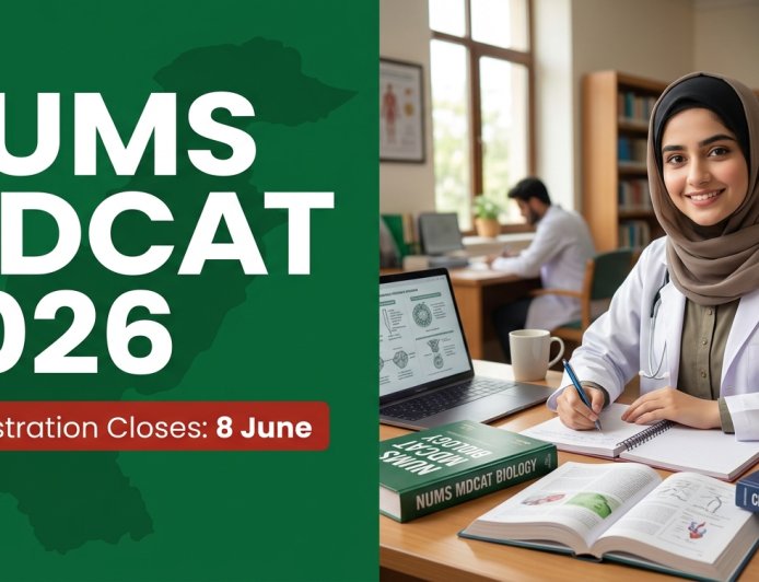 NUMS MDCAT 2026 Registration Closes June 8 — Last Chance to Apply for Army Medical College
