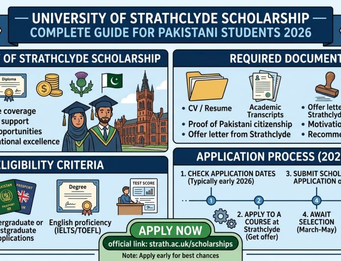 University of Strathclyde Scholarship 2026 for Pakistani Students: £6,000–£10,000 Fully Funded (Apply Before June 26)