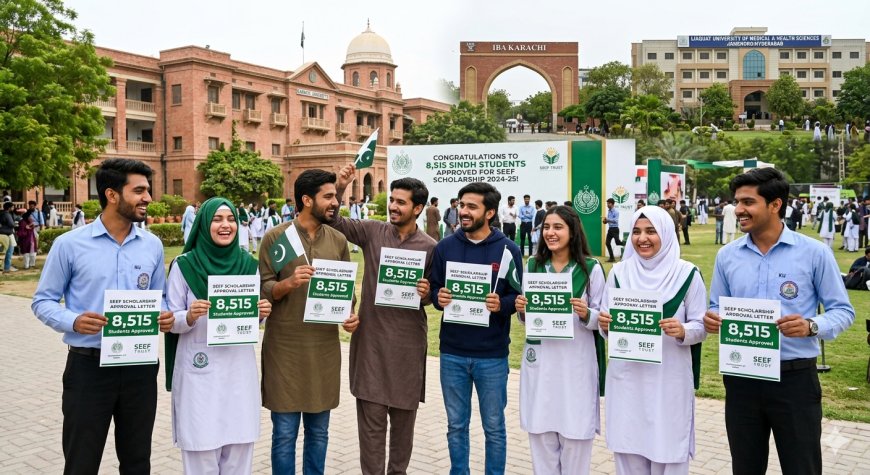 Sindh University Students: 8,515 SEEF Scholarships Approved for MBBS, Engineering, BS Degrees — Covers 80% Tuition Fee for Group A Families (Apply Through Your University)