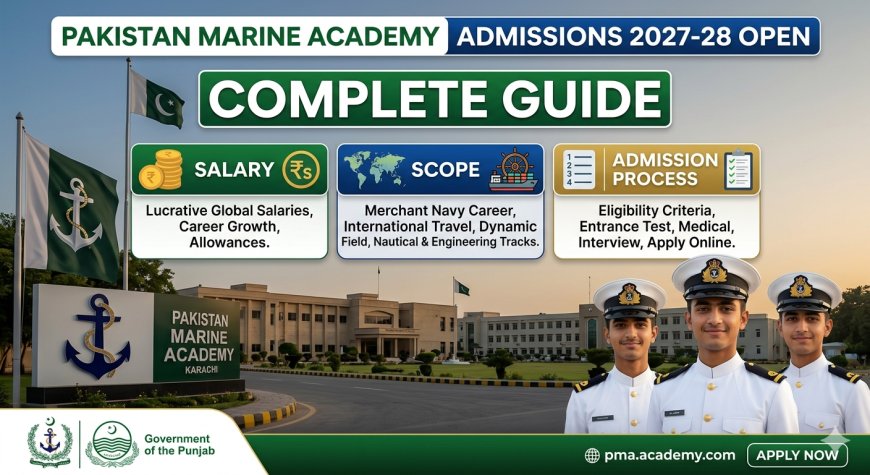 Pakistan Marine Academy Admissions 2027-28 Open | Complete Guide (Salary, Scope & Admission Process)