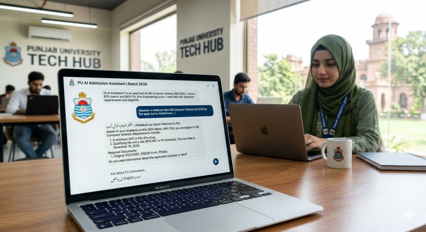 Punjab University Launches First AI Admission Chatbot in Pakistan: Get 24/7 Help with Admissions, Eligibility & Scholarships