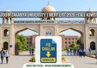 BZU Multan Fall 2026 Merit List Live: Check Your Name, Download Challan, and Deposit Fee