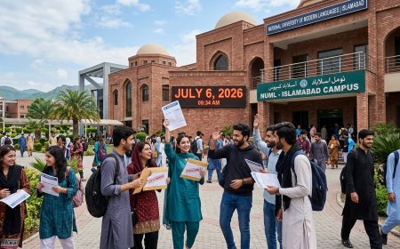 Last Chance for NUML Fall 2026 Admissions: July 6 Deadline for BS, BBA, MS, MBA