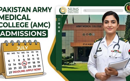 Breaking: NUMS MDCAT 2026 Registration Extended — Army Medical College, CMH Colleges MBBS/BDS Admission Guide (Last Date July 14)
