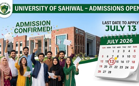 University of Sahiwal BS Admission 2026: Multiple Programs Open for Fall — Eligibility Criteria, Fee Structure, Application Process, and How It Compares to COMSATS Sahiwal, UET Lahore, and Other Punjab Universities