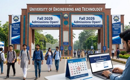 UET Lahore Fall 2026 Admissions: Complete Your Application Before the July 15 Deadline